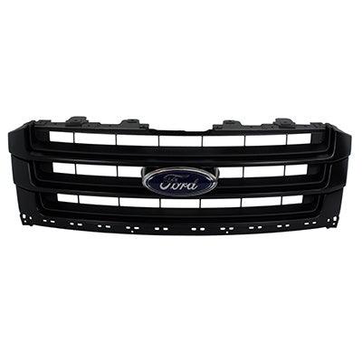 2018-2021 Ford Expedition Grille Assembly Chrome/Matte Black With Camera Without Stealth Edition Pkg Ltd/Max Ltd Model