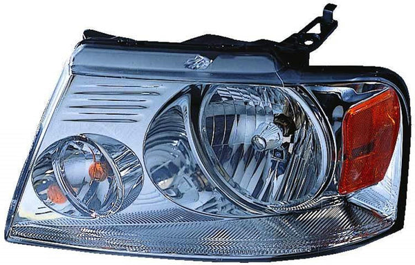 Head Lamp Driver Side Ford F150 2004-2008 With Chrome Trim Capa , Fo2502201C