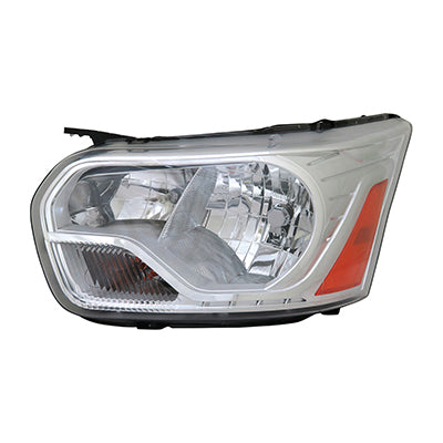 Head Lamp Driver Side Ford Transit T-350Hd Passngr 2015-2016 Passenger/Cargo Van With Chrome Trim To 9/2/15 Capa , Fo2502329C