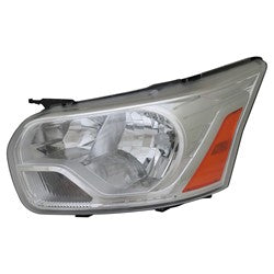 Head Lamp Driver Side Ford Transit T-350Hd Passngr 2016-2019 Without Logo With Chrome Trim Front Om 9/2/15 Capa , Fo2502357C