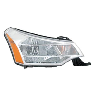 2008-2011 Ford Focus Head Lamp Passenger Side (Bright Chrome Trim) Exclude 10-11 Sedan Ses Model