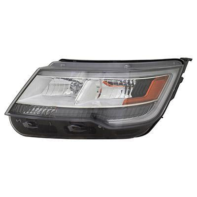 Head Lamp Driver Side Ford Explorer 2016-2019 Led Xlt/Limited/Platinum Model Without Logo Capa , Fo2518130C