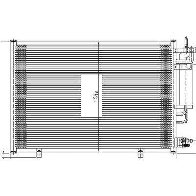 2011-2013 Ford Fiesta Sedan Condenser (3881) With Receiver Drier