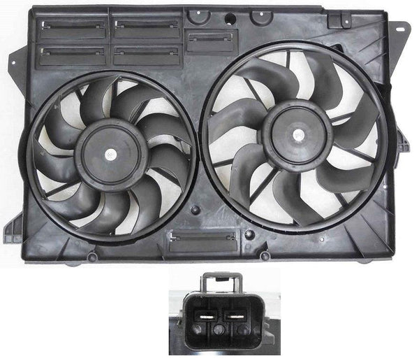 2016-2019 Ford Explorer Limited Cooling Fan Assembly For Turbocharged Vehicles With 2 Blades