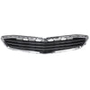 2016-2018 Chevrolet Malibu Grille Center Matte Black With Chrome Bars/Chrome Surearound