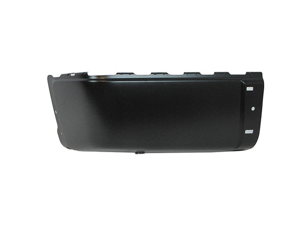 2007-2013 Gmc Sierra 1500 Bumper End Rear Driver Side Black Without Sensor Hole Steel 2500/3500 Series 07-10