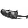 1999-2002 Gmc Sierra 2500 Grille Black Horizontal Bars With Textured Gray Front