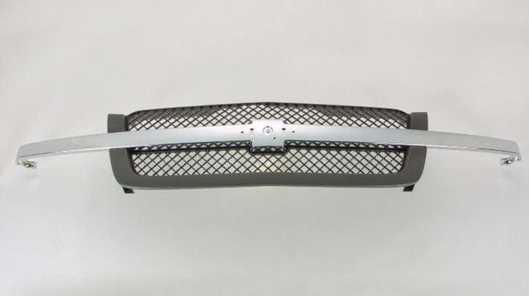 2007 Chevrolet Silverado Classic Grille With Textured Frame/Chrome Center Bar 