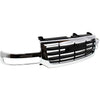 2003-2006 Gmc Sierra 2500 Grille Chrome/Black