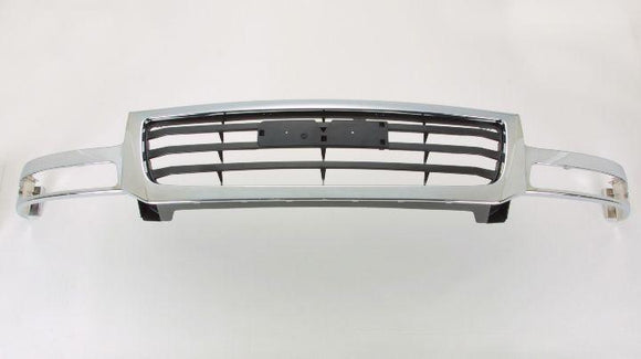 2003-2006 Gmc Sierra 2500 Grille Chrome/Black