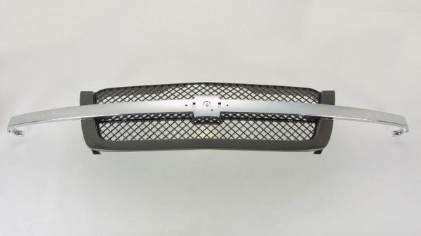 2003-2005 Chevrolet Silverado 1500 Grille With Ptm Frame/Chrome Moulding With Out Cladding