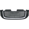 2002-2009 Gmc Envoy Grille Chrome/Black With Washer Hole