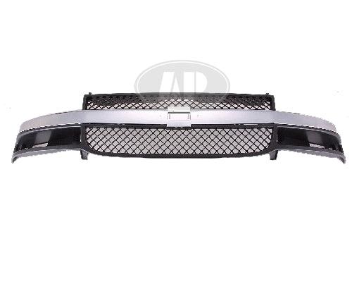 2003-2021 Chevrolet Express Grille Chrome/Grey With Composite Head Lamp