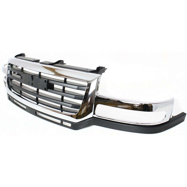 2003-2006 Gmc Sierra 3500 Grille Chrome/Black 2500/3500