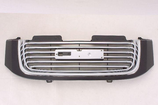 2004-2005 Gmc Envoy Grille Chrome/Black With Black Front Without H/L Washer Hole