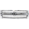 2007-2010 Chevrolet Silverado 2500 Grille Matte-Black With Chrome Frame 