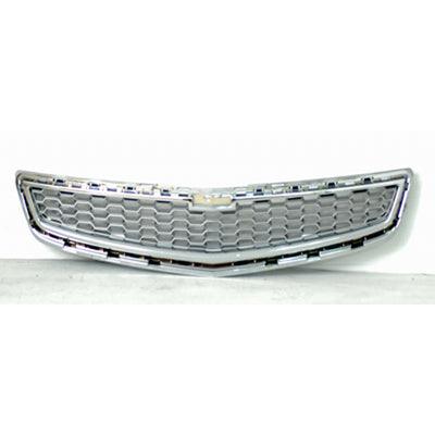 2013 Chevrolet Malibu Grille Center Ltz Model Silver-Gray With Chrome Mldg