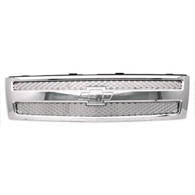 2007-2013 Chevrolet Silverado 1500 Grille Chrome With Chrome Frame