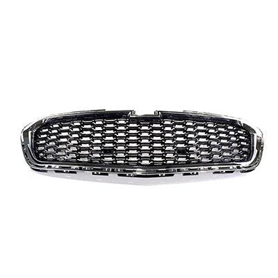 Grille Center Chevrolet Malibu 2014-2015 Black With Chrome Moulding , Gm1200675U