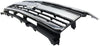 2015-2019 Chevrolet Silverado 2500 Grille With Chrome Moulding Matte Dark Gray