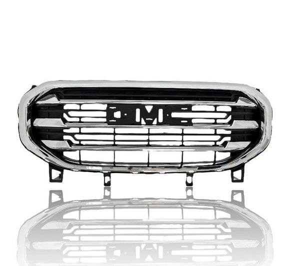 2018-2021 Gmc Terrain Grille Chrome Bars With Chrome Front/Moulding Slt Model