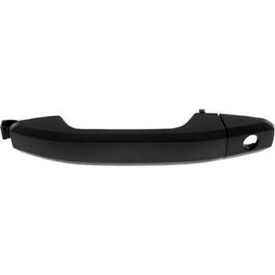 2014-2018 Chevrolet Silverado 1500 Door Handle Front Driver Side Outer With Key Hole With Cover Texture Black