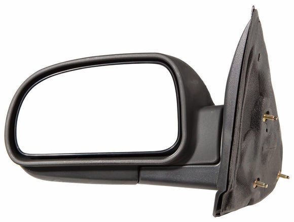 2002-2009 Chevrolet Trailblazer Mirror Driver Side Manual Folding Black