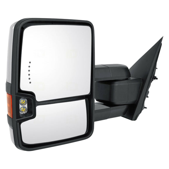 Mirror Driver Side Chevrolet Silverado 1500 2019 Power Heated Tow Type With S Marker/In-Glass Turn Signal/Cargo Spotlight , Gm1320512