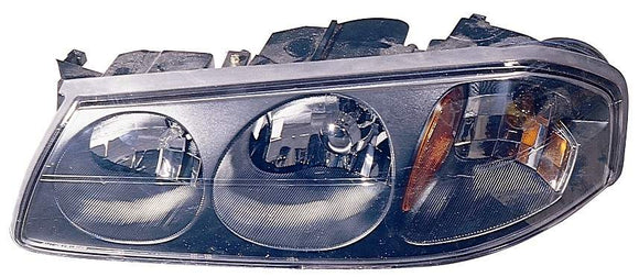 Head Lamp Driver Side Chevrolet Impala 2000-2004 Black Bezel With Center Bulb Shield 2000-Feb 5Th 2004 Capa , Gm2502201C