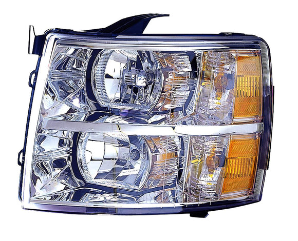 Head Lamp Driver Side Chevrolet Silverado 1500 2007-2013 Capa