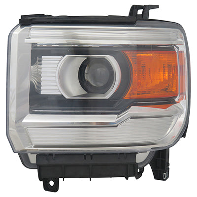 Head Lamp Driver Side Gmc Denali 2500 2015-2017 Halogen Without Led Capa , Gm2502394C