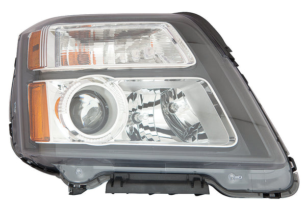 Head Lamp Driver Side Gmc Terrain 2016-2017 Halogen Denali Model Black Bezel Capa , Gm2502436C