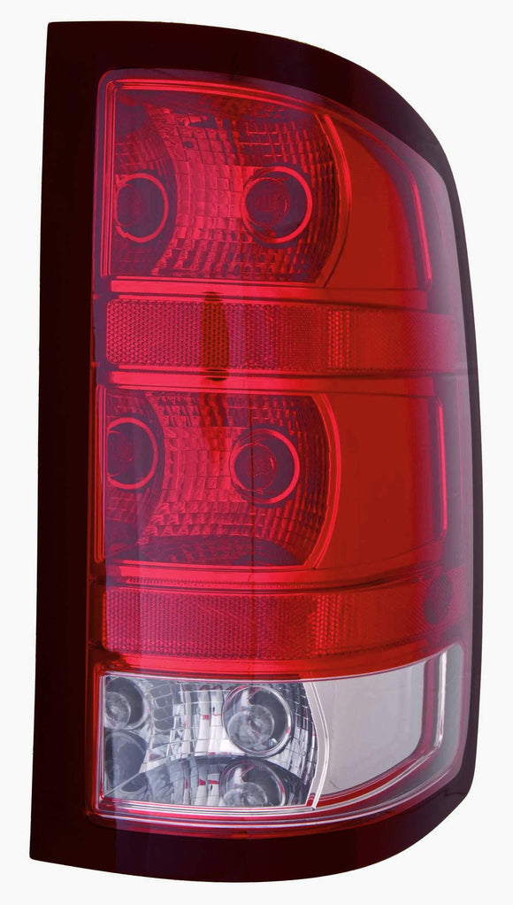 Tail Lamp Passenger Side Chevrolet Silverado Hybrid 2009-2013 1500 Series Base Model With Dark Trim/Large Bulb Capa , Gm2801254C