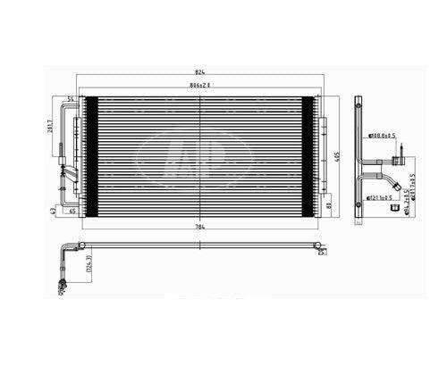 1997-2000 Oldsmobile Silhouette Condenser (4788)