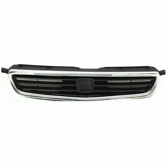 1996-1998 Honda Civic Sedan Grille With Chrome Moulding