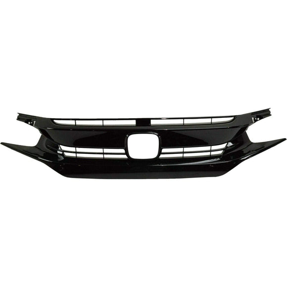 2017-2019 Honda Civic Hatchback Grille Ptd Black Exclude Type-R/Touring Model