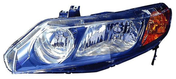 2006-2008 Honda Civic Sedan Head Lamp Driver Side Economy Quality