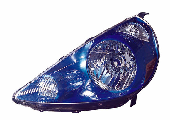 Head Lamp Driver Side Honda Fit 2007-2008 Vivid Blue(Code B520P) Capa , Ho2502132C