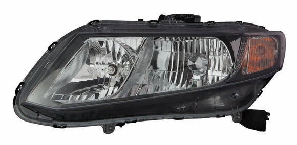 Head Lamp Driver Side Honda Civic Hybrid 2013-2015 Halogen Capa , Ho2502150C