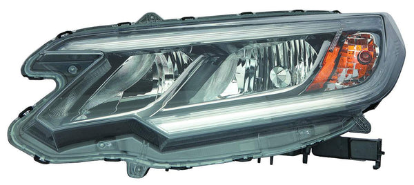 Head Lamp Driver Side Honda Crv 2015-2016 Halogen Without Led Drl Lx Capa , Ho2502162C