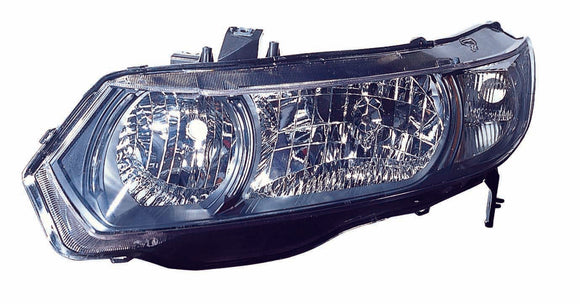 Head Lamp Driver Side Honda Civic Coupe 2009-2011 Capa