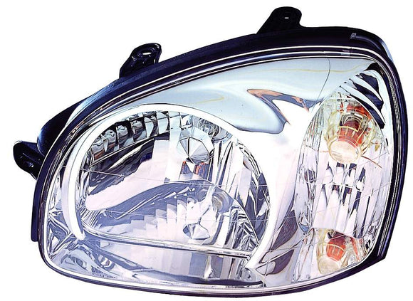 Head Lamp Driver Side Hyundai Santa Fe 2003-2006 From 7/14/03 Capa , Hy2502134C