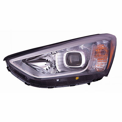 Head Lamp Driver Side Hyundai Santa Fe 2013-2016 Halogen Gls/Ltd Model Capa , Hy2502175C