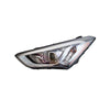 Head Lamp Driver Side Hyundai Santa Fe Sport 2013-2016 Hid Sports Black Bezel Capa , Hy2502179C