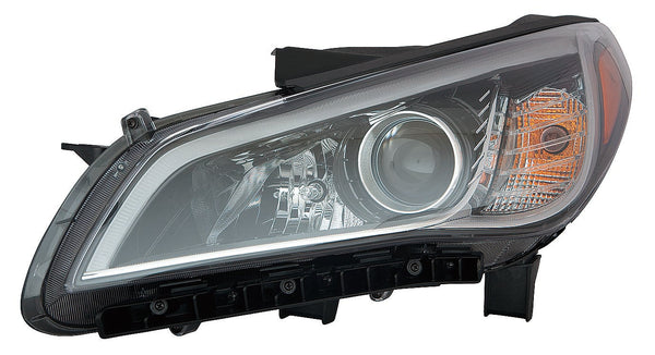 Head Lamp Driver Side Hyundai Sonata 2015-2017 Halogen With Black Bezel/Chrome Trim/Sonata 15-17/Sport/Limited16-17 Capa , Hy2502183C