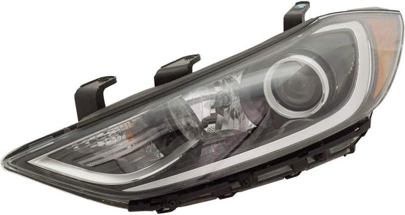 Head Lamp Driver Side Hyundai Elantra Sedan 2017-2018 Hid With Adaptive Capa , Hy2502207C