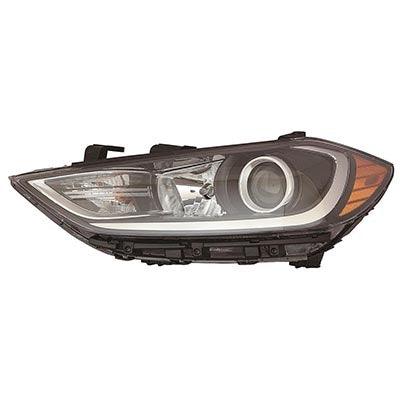 2017-2018 Hyundai Elantra Sedan Head Lamp Driver Side Halogen Use With Drl In Bumper Usa Built High Quality