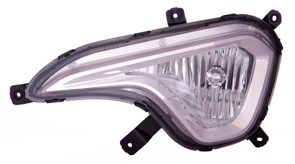 Fog Lamp Front Driver Side Hyundai Santa Fe 2013-2016 Gls/Ltd Capa , Hy2592144C