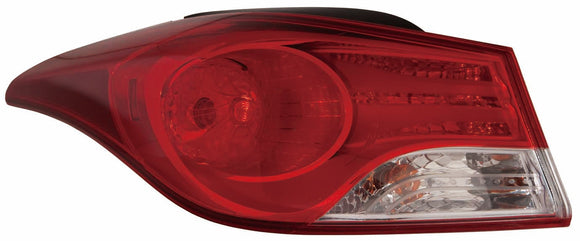 Tail Lamp Driver Side Hyundai Elantra Sedan 2011-2013 Usa Built Capa , Hy2804119C