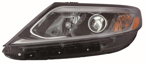 Head Lamp Driver Side Kia Sorento 2014-2015 Halogen Without Led Accent With Auto Lx Model Capa , Ki2502164C